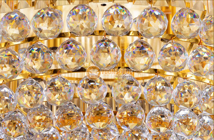 Đèn ốp trần pha lê đẹp treo phòng khách CM221-10